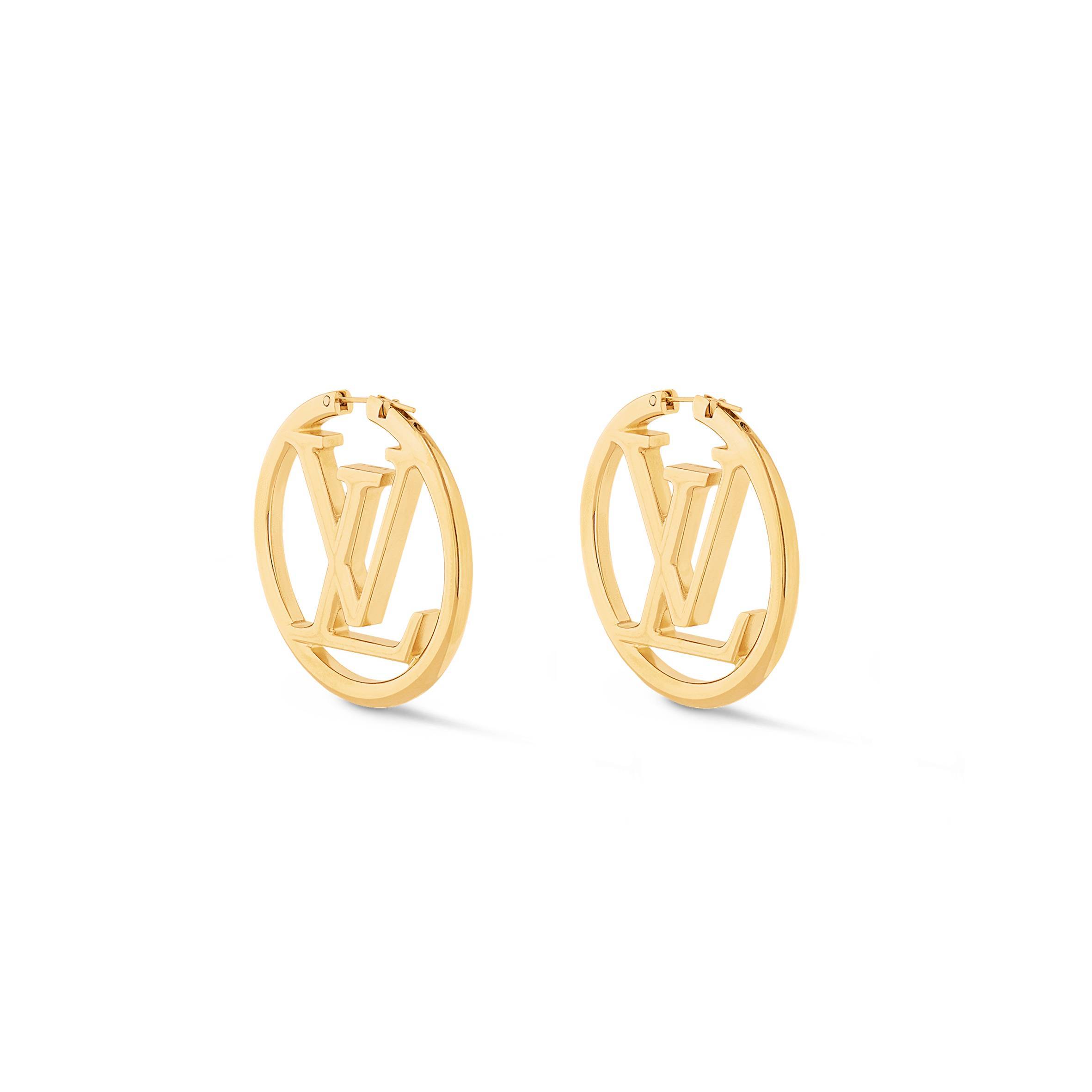 LOUIS VUITTON LOUISE HOOP GM EARRINGS M64288